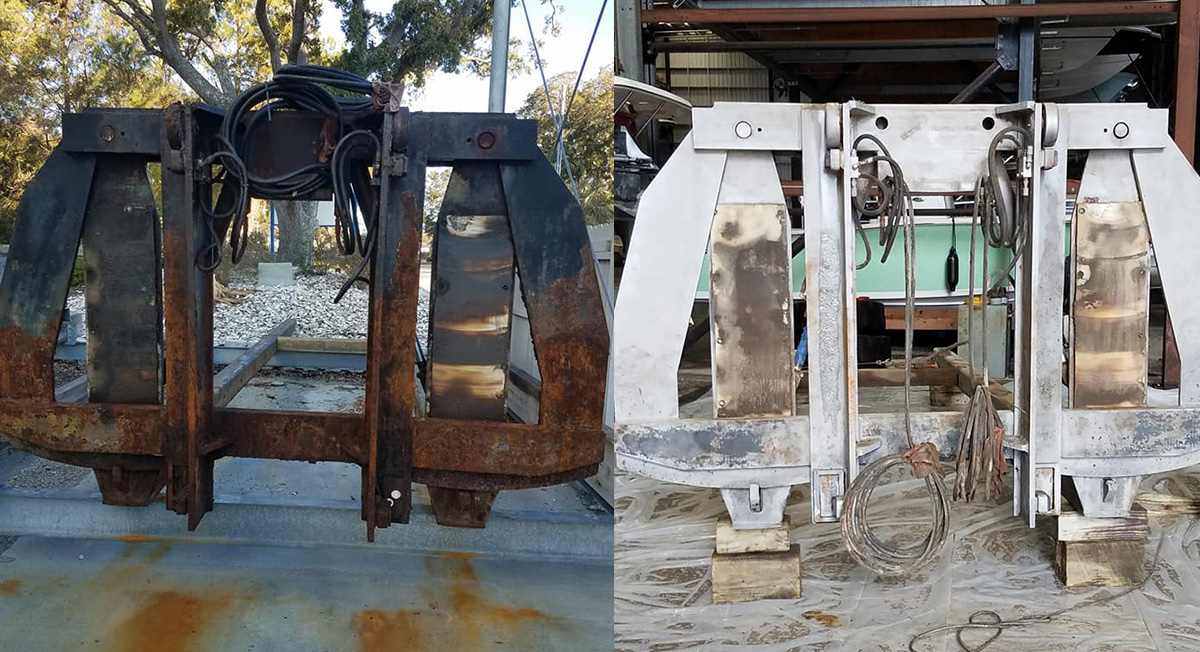 Industrial rust and paint removal