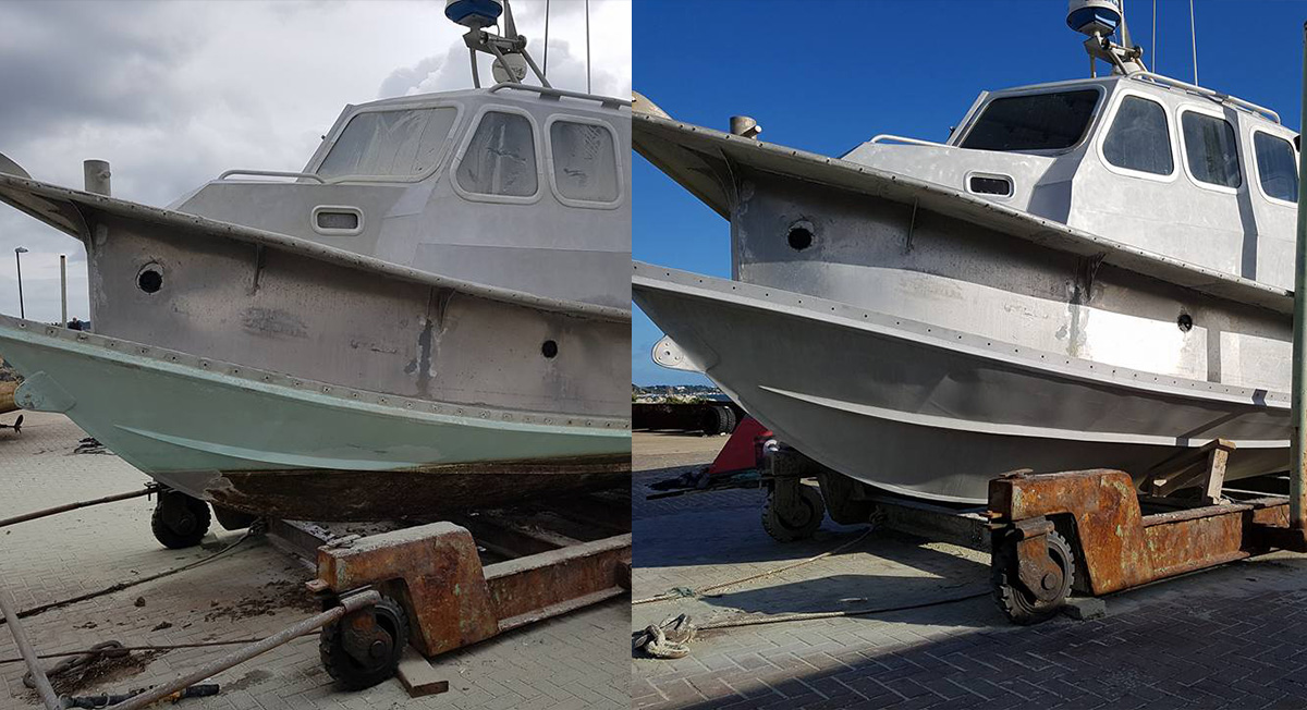 Marine anti-fouling paint removal