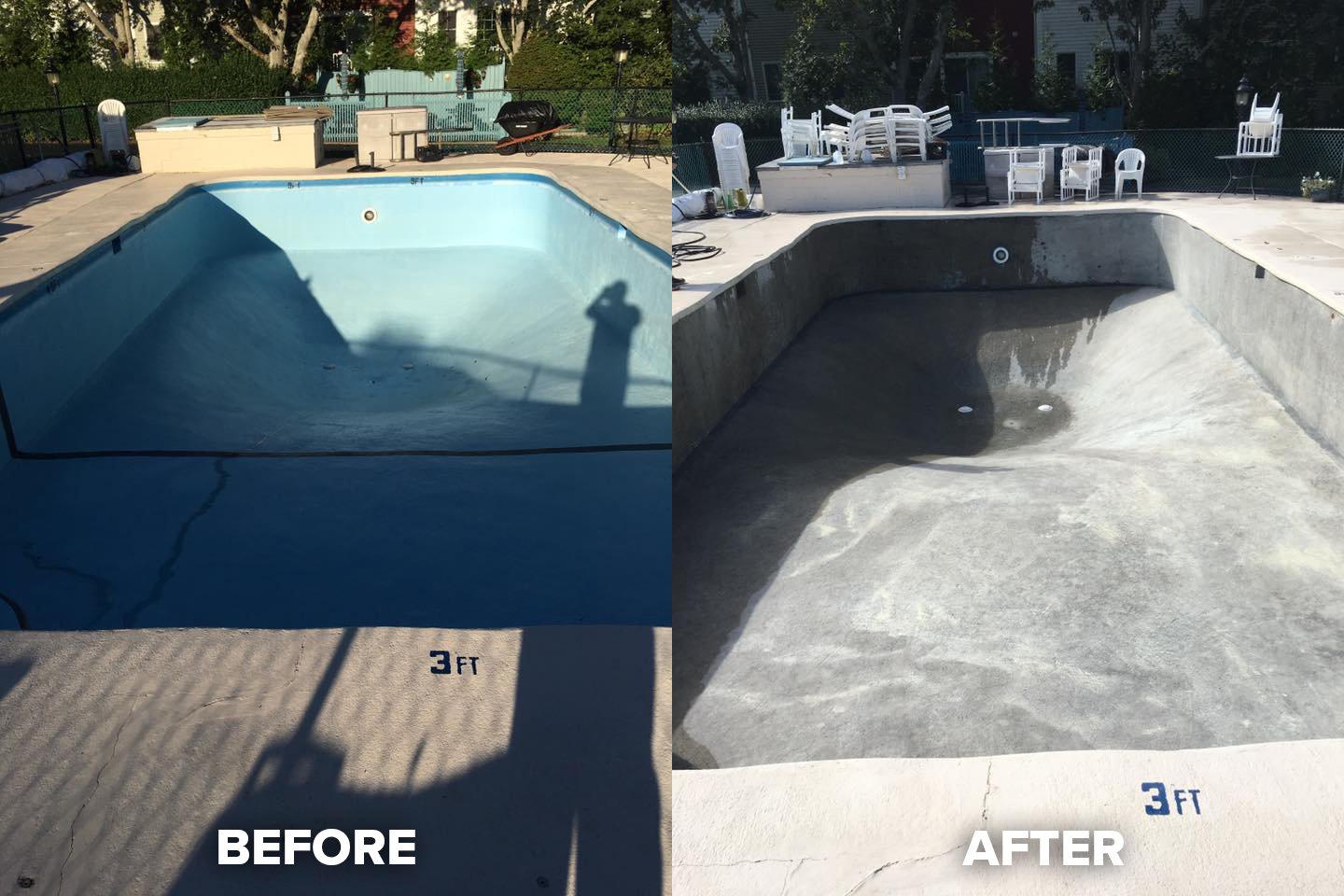 Residential dustless blasting project